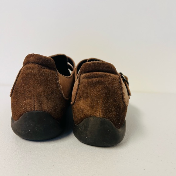 Dansko women’s Tan Leather Double Strap Loafers - Picture 5 of 8